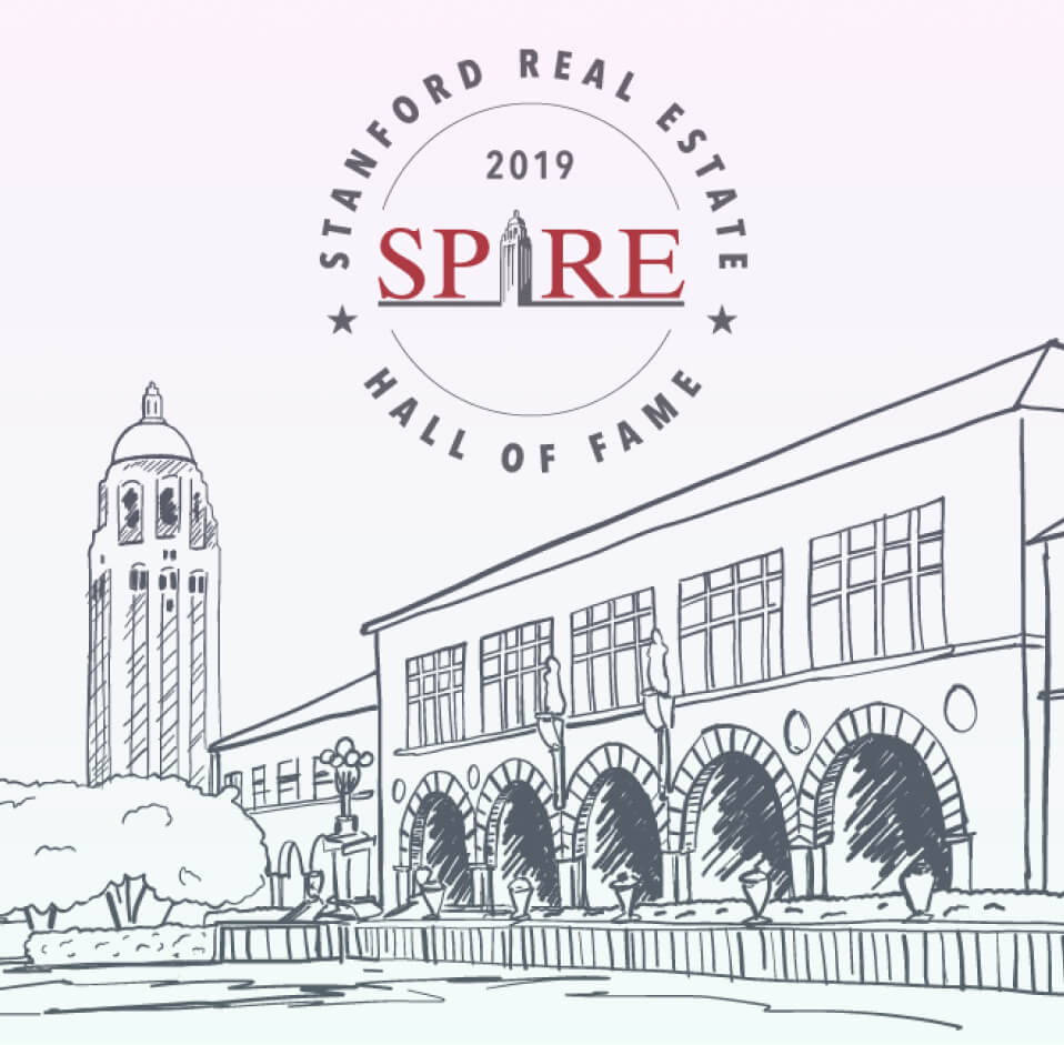 Branding services - Stanford Real Estimate Hall of Fame event branding shown